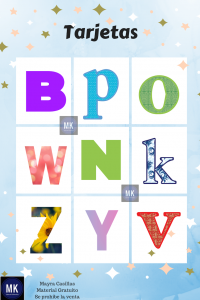 loteria del alfabeto para imprimir