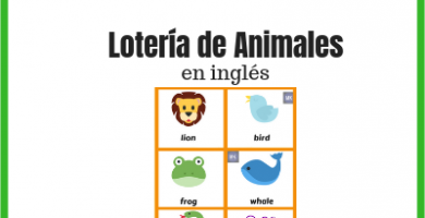 lotería de animales en inglés